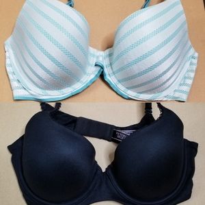 (2) semi demi bra